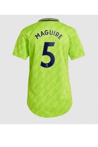 Manchester United Harry Maguire #5 Fotballdrakt Tredje Klær Dame 2022-23 Korte ermer